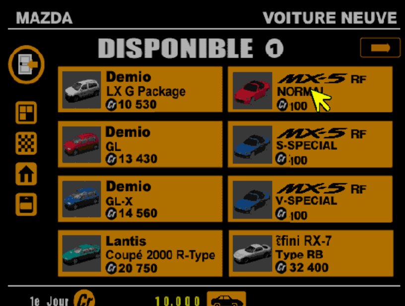 Le concessionnaire Mazda avec trois MX-5 RF